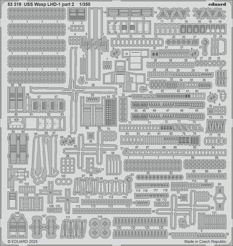 Eduard USS Wasp LHD-1 part 2    TRUMPETER 1:350 (53319)