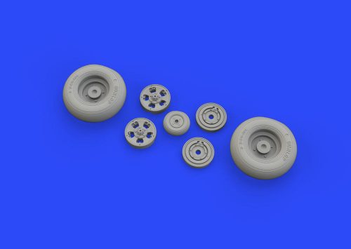 Eduard Spitfire Mk.IX wheels 5spoke w/smooth tire for Tamiya 1:32 (632127)