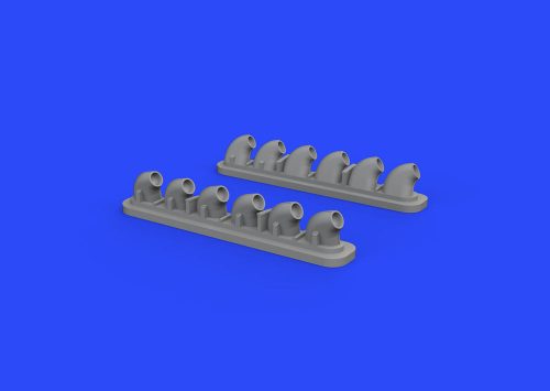 Eduard P-40E exhaust stacks for Hasegawa 1:32 (632135)