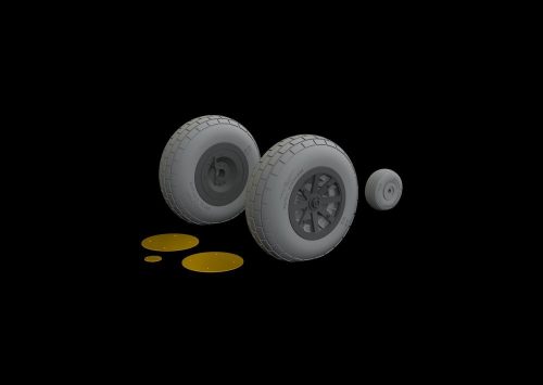 Eduard P-40N wheels for Trumpeter 1:32 (632143)