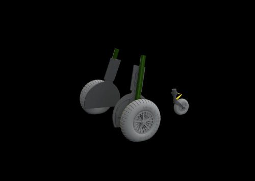 Eduard Bf 108 wheels spoked for Eduard 1:32 (632155)