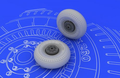 Eduard II-2 Shturmovik wheels for Tamiya 1:48 (648072)