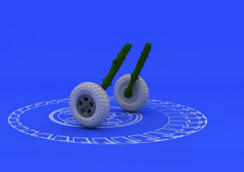 Eduard Spitfire wheels - 5 spoke for Eduard 1:48 (648098)