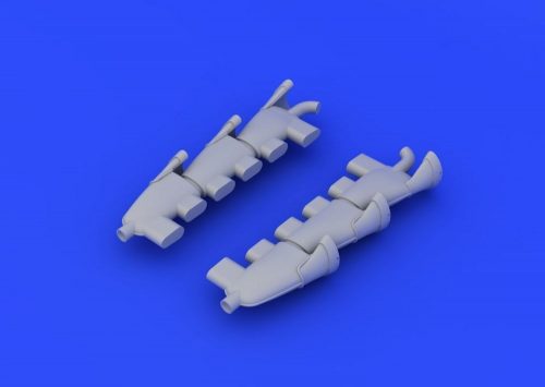 Eduard Spitfire Mk.V exhaust stacks fishtail fA 1:48 (648182)