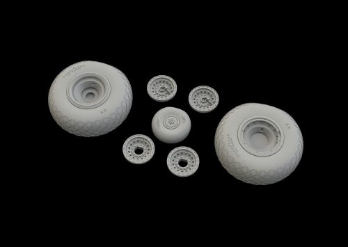 Eduard B-17 wheels for HKM 1:48 (648529)