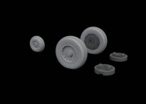 Eduard Mirage IIIC wheels for Eduard 1:48 (648541)