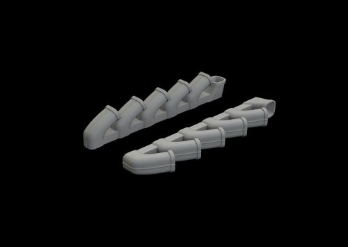 Eduard Il-2 exhaust stacks for Tamiya 1:48 (648588)