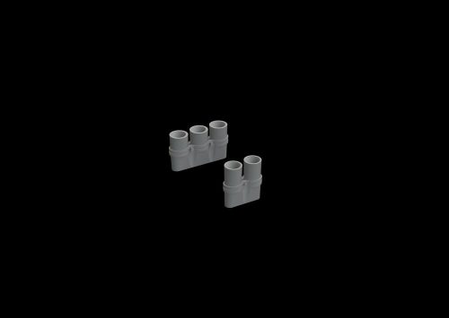 Eduard F6F exhaust stacks for EDUARD 1:48 (648683)