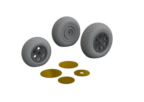 Eduard P-38J wheels 1:48 (648782)