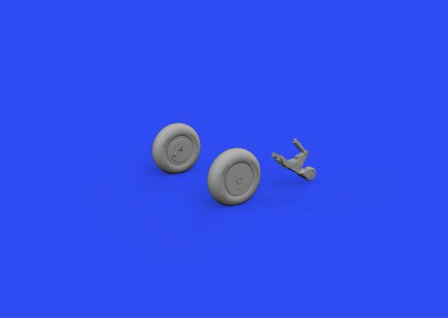 Eduard A6M wheels w/smooth tire for EDUARD 1:48 (648808)