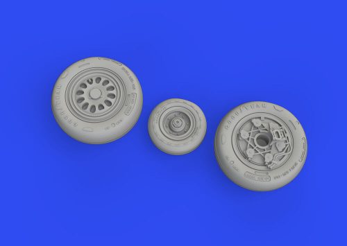 Eduard F-16C wheels late 1/48 for KINETIC 1:48 (648833)