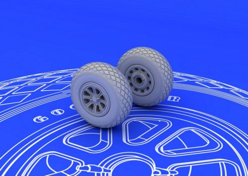 Eduard P-51 wheels for Tamiya 1:72 (672016)