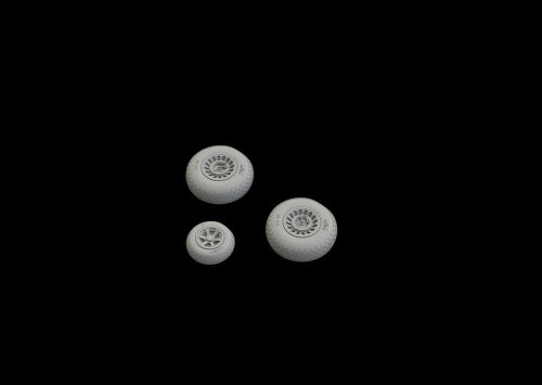 Eduard B-26 Marauder wheels for Eduard/Hasegawa 1:72 (672241)