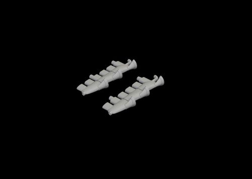 Eduard Spitfire Mk.Vc exhaust stacks for Airfix 1:72 (672250)