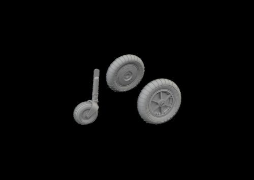 Eduard Bf 109G-2/G-4 wheels for bulged wings PRINT (672341)