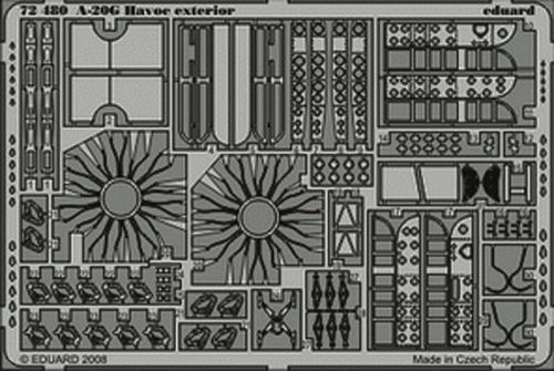 Eduard A-20G Havoc exterior für MPM Bausatz 1:72 (72480)