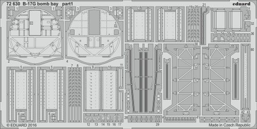 Eduard B-17G bomb bay for Airfix 1:72 (72630)