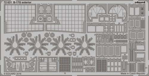 Eduard B-17G exterior for Airfix 1:72 (72631)