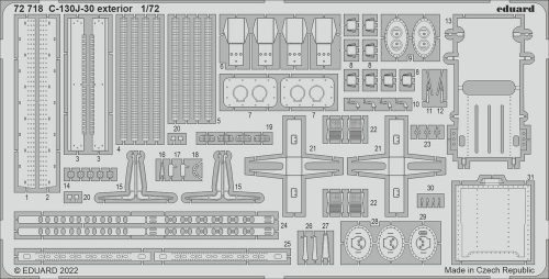 Eduard C-130J-30 exterior for ZVEZDA 1:72 (72718)