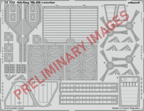 Eduard Stirling Mk.III exterior 1:72 (72722)