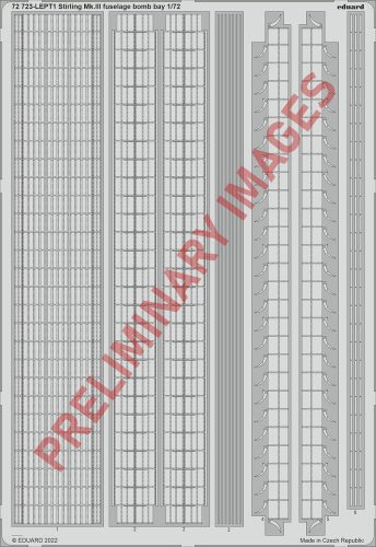 Eduard Stirling Mk.III fuselage bomb bay 1:72 (72723)