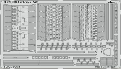 Eduard SBD-3 air brakes for FLYHAWK 1:72 (72725)