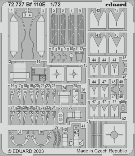 Eduard Bf 110E 1/72 for EDUARD 1:72 (72727)