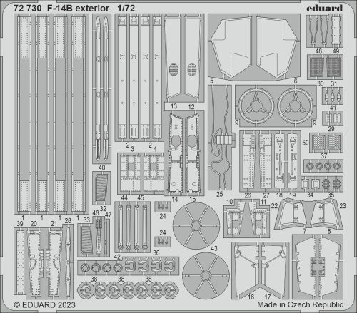 Eduard F-14B exterior 1/72 ACADEMY 1:72 (72730)