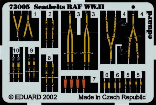 Eduard Seatbelts RAF WW.II 1:72 (73005)