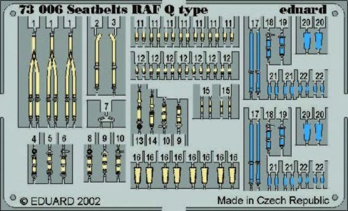 Eduard Seatbelts RAF Q Type 1:72 (73006)