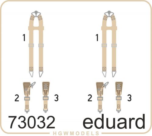 Eduard Seatbelts Luftwaffe WWII bombers SUPERFA 1:72 (73032)