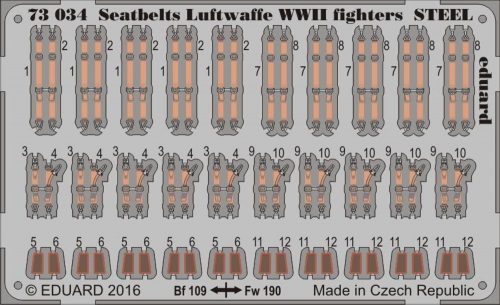 Eduard Seatbelts Luftwaffe WWII fighters STEEL 1:72 (73034)