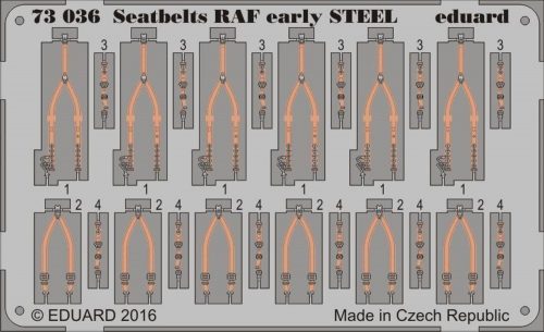 Eduard Seatbelts RAF early STEEL 1:72 (73036)