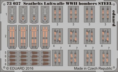 Eduard Seatbelts Luftwaffe WWII bombers STEEL 1:72 (73037)