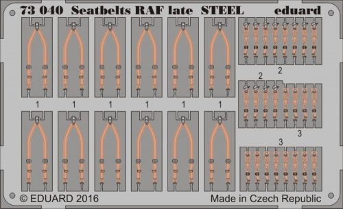 Eduard Seatbelts RAF late STEEL 1:72 (73040)