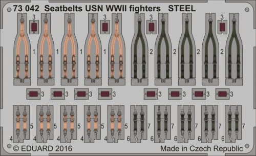 Eduard Seatbelts USN WWII fighters STEEL 1:72 (73042)