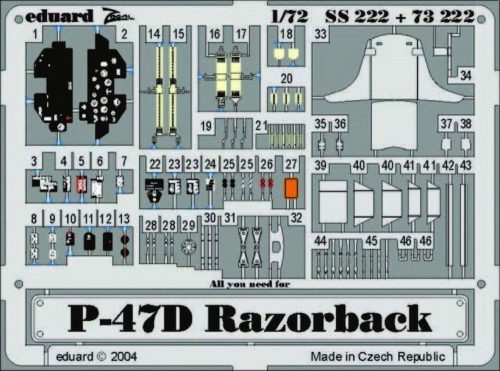 Eduard P-47D Razorback 1:72 (73222)