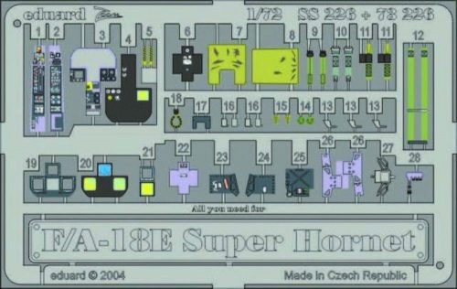 Eduard F-18E Super Hornet 1:72 (73226)