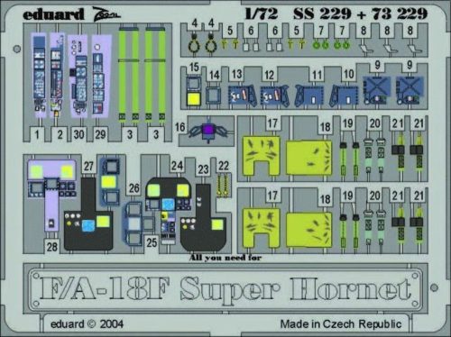 Eduard F-18F Super Hornet 1:72 (73229)