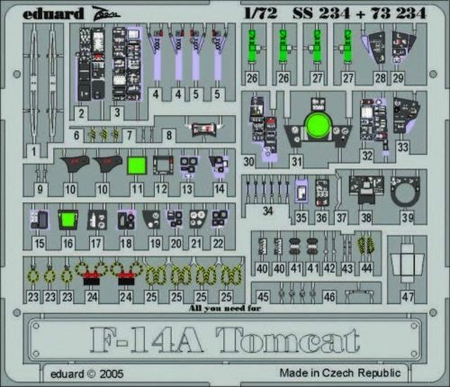 Eduard F-14A Tomcat 1:72 (73234)