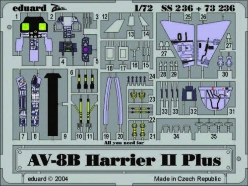 Eduard AV-8B Harrier II Plus 1:72 (73236)