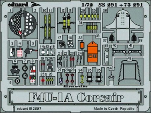 Eduard F4U-1A Corsair Für Tamiya Bausatz 1:72 (73291)