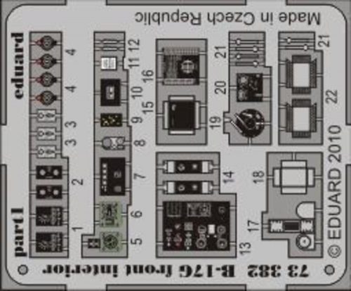 Eduard B-17G front interior for Revell 1:72 (73382)