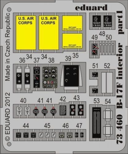 Eduard B-17F interior S.A. for Revell 1:72 (73460)