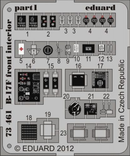 Eduard B-17F front interior for Revell 1:72 (73461)