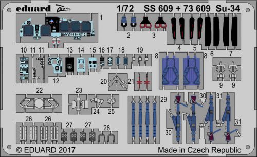 Eduard Su-34 for Trumpeter 1:72 (73609)