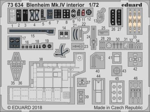 Eduard Blenheim Mk.IV interior for Airfix 1:72 (73634)