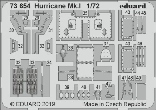 Eduard Hurricane Mk.I for Arma Hobby 1:72 (73654)