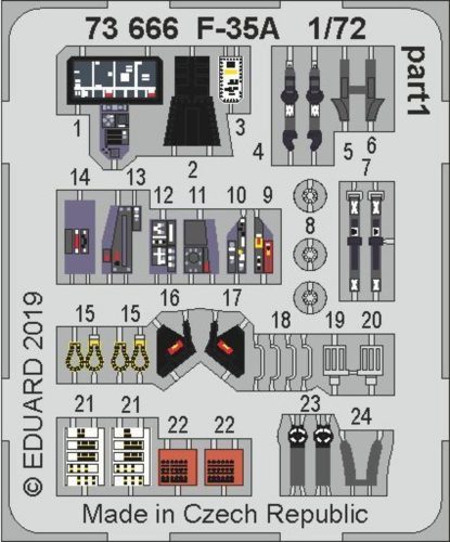 Eduard F-35A for Academy 1:72 (73666)