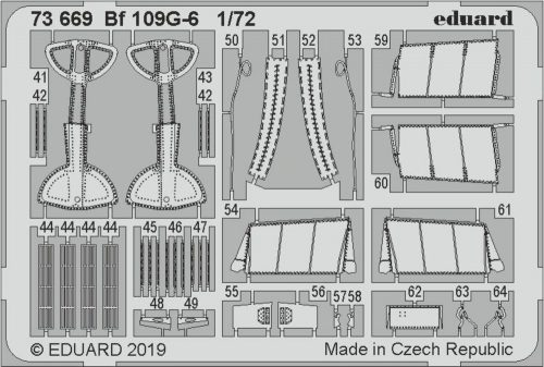 Eduard Bf 109G-6 for Tamiya 1:72 (73669)